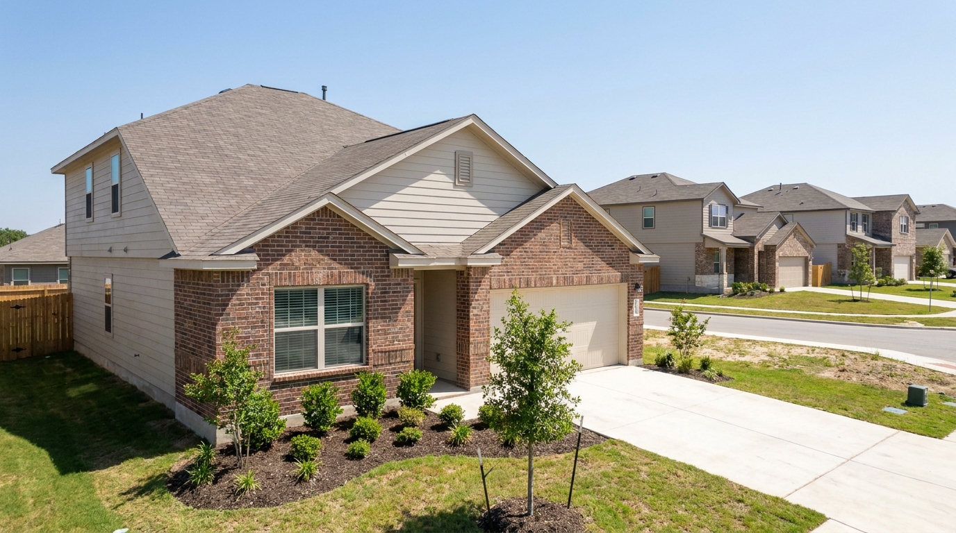 Newly built single-family home in a Converse, TX growth-corridor subdivision